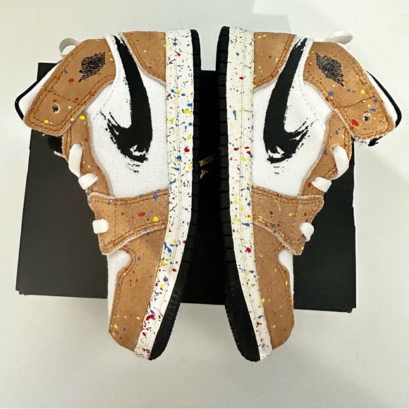 Jordan 1 Mid SE Brushstroke-Brand New Size 10 - Picture 8 of 9